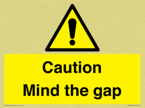 Caution Mind the gap